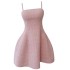 Celebrity Xiaoxiangfeng Evening Dress Women's Spring Banquet Party Short Style Temperament Thick Tweed suspender Bottom Skirt Women 68391