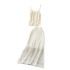 Vacation outfit set for women 2024, new niche hollowed out camisole vest, knitted skirt, fashionable two-piece set trend