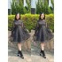 Spring New Kikyu French High end Elegant and Elegant Celebrity Little Fragrant Lace Dress Women's Ruffle Edge Princess Dress