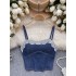 Heavy industry diamond studded chest cushion suspender vest 2024 new women's fashionable outerwear versatile slim fit short denim top