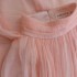 Spring/Summer New Pink Girls Style Long Yarn Dress Standing Neck Annual Meeting Temperament Evening Dress Holiday Dress 68468