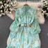 2023 Spring New Women's Wear Pretty Small Group Tea Break French Kikyo Style High end Elegance Fragmented Flower Dress