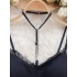High end lace lace lace suspender vest 2024 new women's pure desire style sexy black bottom hanging neck top for women
