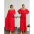 2022 New Xinjiang Exotic Fashion Elegant Large Size Slim Long sleeved Large hem Dress Solid Color Ethnic Style