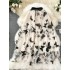 Heavy Industry 3D Butterfly Embroidery Mesh Half Skirt for Women 2024 New High Waist Mid length A-line Skirt Fairy Skirt