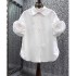 2024 Summer New Short sleeved Shirt Women's 3D Flower Plate Flower Design Feeling Small and Elegant French Flip Neck Shirt