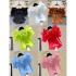 Ruffle edge one line collar short sleeved shirt 2023 summer Korean version slimming high waisted short solid color pleated waist collection shirt