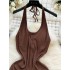 European and American pure desire style camisole jumpsuit for women in summer with strapless backless, niche solid color design, sexy spicy girl short pants