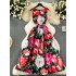 High end formal dress for women with retro palace style printed waistband sleeveless vest dress, 2024 summer dress, large swing A-line skirt