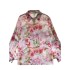 Spring Shirt Women's 2024 New Spring Thin Design with Printed Chiffon Shirt Fashionable and Versatile Top Women's Fashion