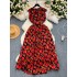 French light luxury and high-end floral dress for women in summer with a tapered waist and sleeveless design, feeling niche and super immortal temperament long skirt