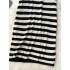 Chic Korean retro striped dress for women's summer new niche design, loose fitting casual and age reducing knitted skirt