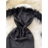 Yamamoto style dark black one shoulder dress for women in summer sexy, sweet and spicy, irregular feather design, pure desire long skirt