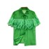 Light luxury and high-end shirt for women's summer wear 2024, new design with unique and versatile style. Thin fringe patchwork top trend