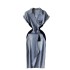 Palace style dress 2020 new autumn style temperament shirt collar bubble sleeve retro printed long dress dress skirt