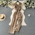 Women's 2024 Summer New Age Reducing Ruffle Edge Flying Sleeves Elastic Waist Slimming Wide Leg jumpsuit for Women