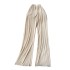 High waisted versatile casual pants, new summer style drawstring waist loose wide leg straight leg pants, pleated thin long pants