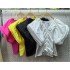 Fashionable drawstring pleated design V-neck pullover flying sleeve shirt 2024 new loose and versatile solid color top