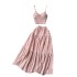 Age reducing set for women's summer 2023 new suspender top, short and versatile, big swing skirt, sweet two-piece set, trendy