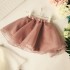 Korean brand fashionable simple solid color elastic high waisted organza fluffy skirt princess performance dance skirt half body skirt pants