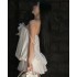 2024 new three-dimensional flower strapless fluffy cloud skirt with waist cinching pure desire dress