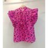 Dotted sleeveless chiffon shirt top for women, Korean casual versatile top