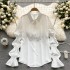 2022 Spring/Summer New Design Retro Pattern Strap Waist Small Vest Medium Long A-line Puffy Shirt Skirt