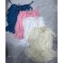 2024 new three-dimensional flower strapless fluffy cloud skirt with waist cinching pure desire dress