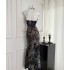 IMMR New Chinese Lace Mesh Fishtail Dress Summer New Women's Halo Dyeing National Style Spicy Girl New Long Dress