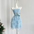 Barbie Aunt strapless dress for women's summer new sweet and spicy girl birthday party princess dress cake fluffy skirt