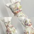 Eleven girls' beautiful floral and peach strapless dress with sweet printed top and flower bud arrangement