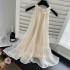 Hanging neck dress for women 2024 new summer high-end exquisite tea break French style design feeling dress