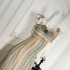 Haze and Alice's super beautiful three-dimensional flower temperament suspender dress summer date dress