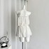 Chi Umbrella 24/ss Camellia Collection Bow Lace Hanging Neck Top Pong Skirt Pants Gentle Fashion Set