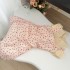 Puff SHEEN French style small fragrance pink love girl princess dress medium long polka dot suspender dress