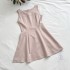 JMSHOP Tears Queen Sleeveless Dress for Women's Summer Design with a cinched waist and high-end feel, Pink Elegant Dress