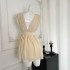 For Fay Evening Star/Handmade Needle 600 Needle Super Sparkling Yellow Diamond Charm Waist Super Soft chiffon Dress for Women