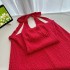 New Chinese style national style EIA Yi Yao Girls' Generation retro bright fashion slimming hanging neck backless dress