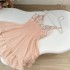 Broken Diamond White Swan Gold Handmade Embroidered sequin Dress for Women 2024 New Style