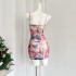 FunnJ sweet butterfly girl with waist bag, hip suspender dress, exposed navel, spicy girl suspender vest