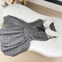 Lazy Didi Beautiful Life Miu Series Precious Flower Bud Skirt with a waist cinched Princess Puff Wave Dot Dress