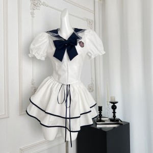 Japanese hot girl pure desire college style top and skirt