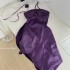 Flower hanging neck satin sexy dress for women's spring short style temperament strapless skirt