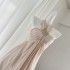 Holiday Dress Spring Dress for Women 2024 New Pink Neck Hanging Long Dress