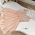 Broken Diamond White Swan Gold Handmade Embroidered sequin Dress for Women 2024 New Style