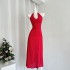 New Chinese style national style EIA Yi Yao Girls' Generation retro bright fashion slimming hanging neck backless dress