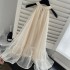 Hanging neck dress for women 2024 new summer high-end exquisite tea break French style design feeling dress