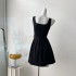 Real time spot French vest dress for women's new Korean style temperament sleeveless camisole dress with belt included