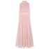 Yige Lira Early Spring New Product Pink Elegant Design Long Dress French Retro Banquet Dress Long Dress 67292