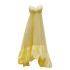 Yige Lira Summer New Yellow Strap Dress Loose Large Skirt Strap Dress 68692